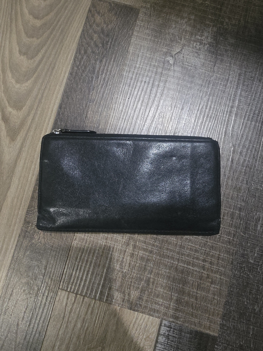 Coach Black Leather Zip Wallet - Sleek Women's Clutch - Picture 2 of 3